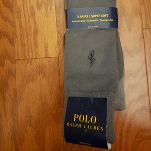 Ralph Lauren Dress Socks New, Grey Set of 3
